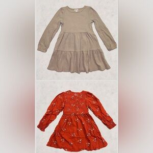 Cat & Jack Girls Long Sleeve Dresses- Size SMALL
